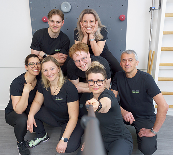 Foto vom Praxisteam der Physio- und Ergotherapie Rosenau